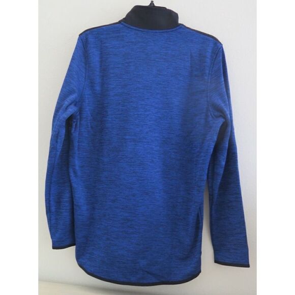 Under Armour 1369586 432 Men's Sz S Tech Blue Fleece Colorblock 1/2 Zip Pullover - Picture 2 of 6